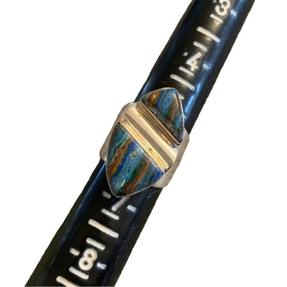 Jay King Jewelry - Jay King DTR Sterling Silver Ring Size 6 Striped jasper